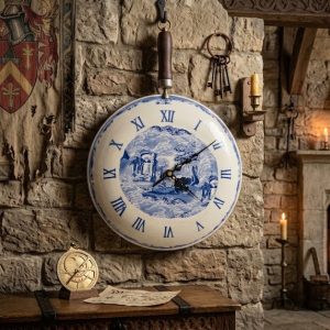 Reloj wok, estilo cerámica delft   VENDIDO