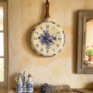 Reloj sartén, estilo provenzal VENDIDO